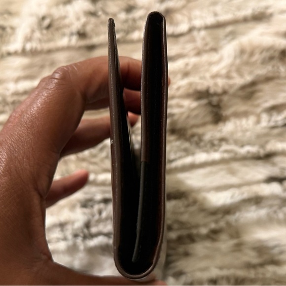 YSL Brown Leather BiFold Wallet - Picture 6 of 9